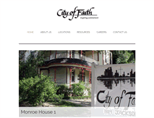 Tablet Screenshot of cityoffaith.org